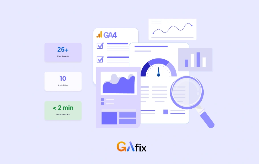 Free GA4 audit template with 10-pillar checklist for Google Analytics